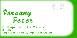 varsany peter business card