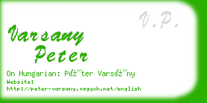 varsany peter business card